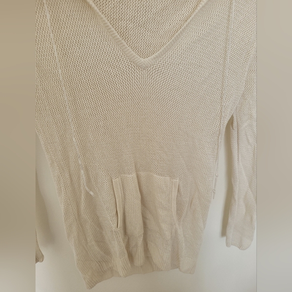 COPY - Mara Hoffman vintage y2k open knit lightweight hoodie - Picture 4 of 6